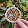 Pride bulls-eye sticker